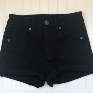 American Eagle Black Denim Shorts